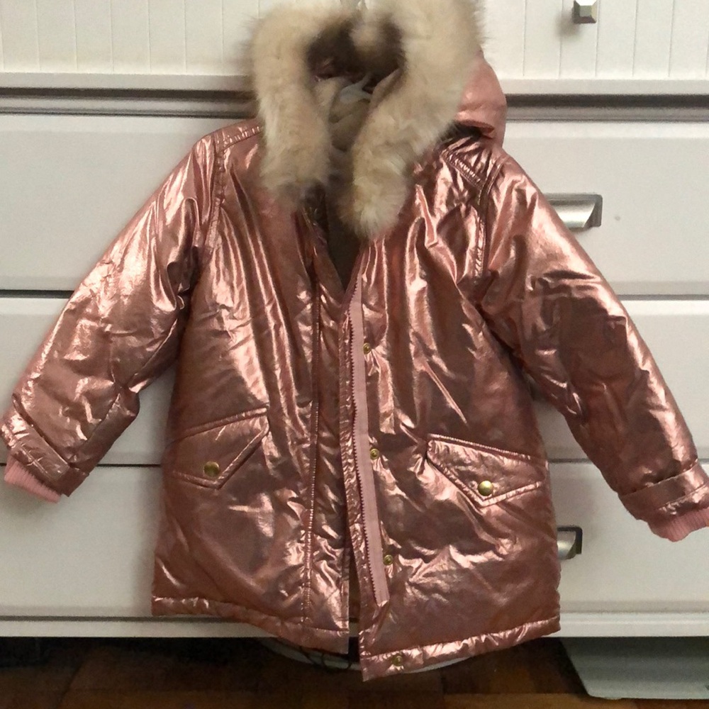 Crewcuts 4-5year coat. Gold color
